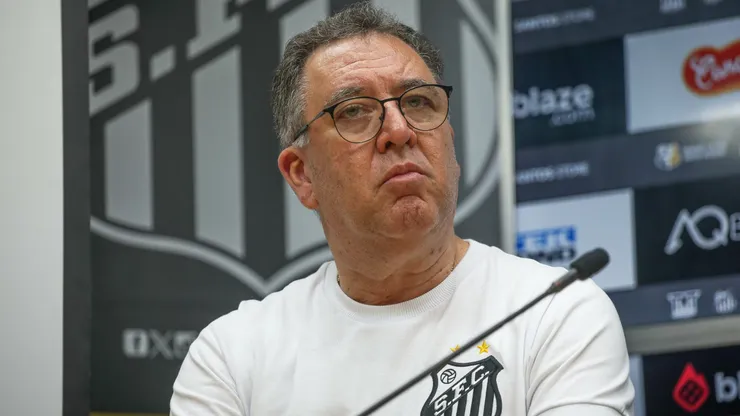 Marcelo Teixeira presidente do Santos. Foto: Reinaldo Campos/AGIF