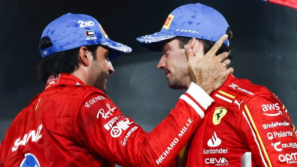 Leclerc e Sainz em Abu Dhabi