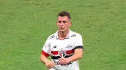 Santiago Longo não conseguiu se firmar até agora no SPFC. Foto: Reprodução/Premiere