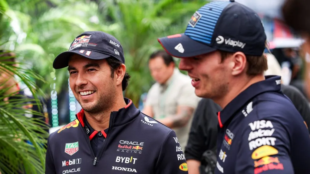 Sergio Pérez e Verstappen no GP de São Paulo
