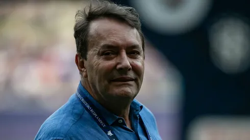 Pedro Lourenço, dono Cruzeiro, durante partida contra o Vasco no estádio Mineirão