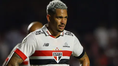 Luciano durante partida entre São Paulo e Juventude, no Morumbis, pelo Campeonato Brasileiro.