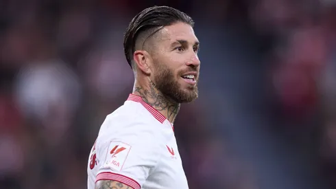 Sergio Ramos durante partida entre Athletic Bilbao e Sevilla, pela LA Liga, em 2024.