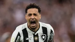 Gregore comemora gol pelo Fogão diante do São Paulo.