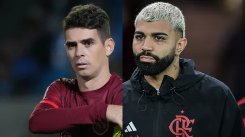 Oscar e Gabigol estão livres no mercado. Foto: Thiago Ribeiro/AGIF; Masashi Hara/Getty Images