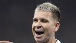 Soteldo durante partida em São Paulo, contra o Timão.