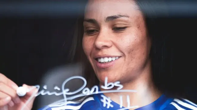 Miriã, atacante das Cabulosas renova com o Cruzeiro por mais uma temporada. Foto: Gustavo Martins/Cruzeiro