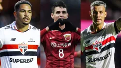 Luciano, Oscar e Ferreirinha. Foto: Marco Miatelo/Reinaldo Campos/AGIF; Visual China/Getty Images