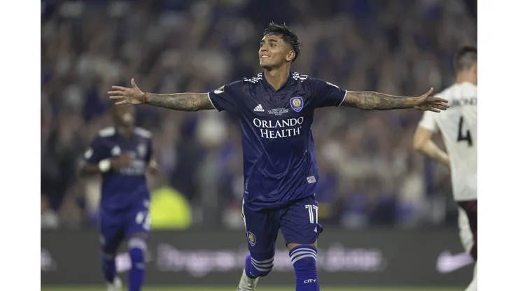 September 7, 2022, Orlando City, FL, United States: ORLANDO Orlando City, FL - SEPTEMBER 7: Facundo Torres 17 of the Orlando City SC celebrates after converting on his penalty kick during a game between Sacramento Republic FC and Orlando City SC at Exploria Stadium on September 7, 2022 in Orlando, Florida. Orlando City United States - ZUMAt139 20220907_zaa_t139_152 Copyright: xRoyxK.xMiller/IsixPhotosx