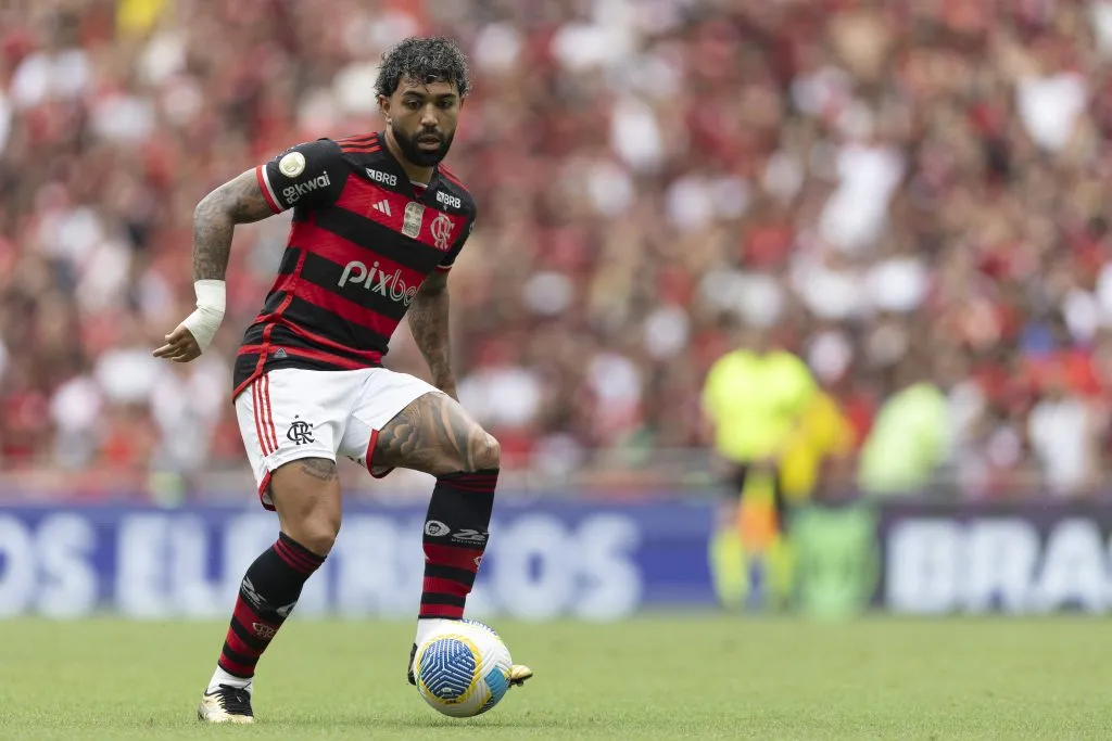 Gabigol jogador do Flamengo durante partida contra o Vitoria no estadio Maracana pelo Campeonato Brasileiro – Foto: Andre Mourao/AGIF