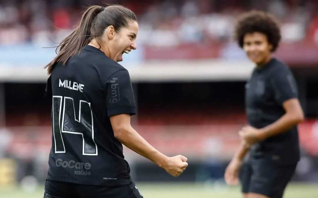 Millene, se despede do Corinthians deixando um grande legado para o clube alvinegro e sua torcida.              Foto: Rodrigo Gazzanel.Ag. Corinthians