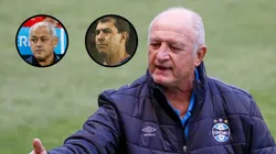 Fotos: API/AGIF, Gabriel Machado/AGIF e Wagner Meier/Getty Images - Felipão no comando do Grêmio: Profissional teria conversado com Arce e Fábio Carille