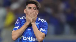 Villalba jogador do Cruzeiro lamenta durante partida contra o Libertad. Foto: Gilson Lobo/AGIF