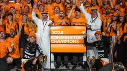McLaren comemorando o título em Abu Dhabi