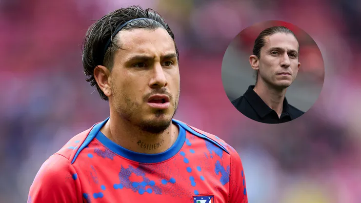 Gimenez, do Atlético de Madrid, elogiou ex-companheiro Filipe Luís e engrandeceu o Flamengo: "Gigante!". Foto: Imago