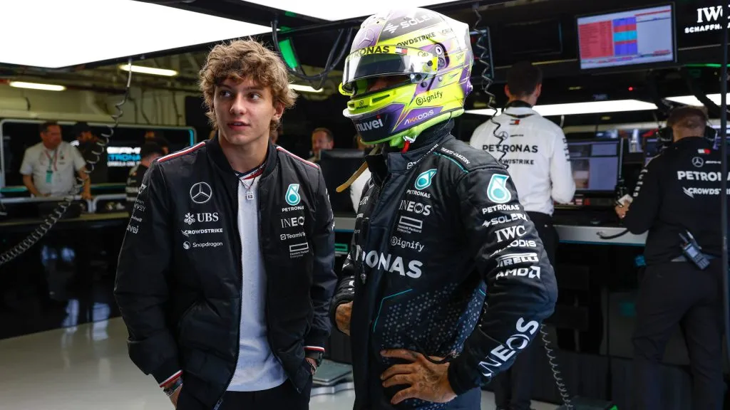 Antonelli e Hamilton no GP do México