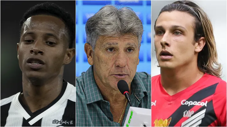 Tchê Tchê, Renato Gaúcho e Cannobio agitam o mercado da bola do Vasco. Foto: Jorge Rodrigues/Giovani Baccin/Gilson Lobo/AGIF