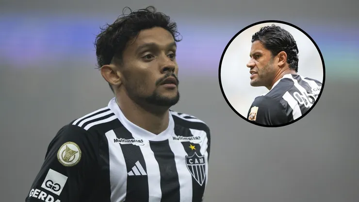 Fotos: Jorge Rodrigues/AGIF e Gilson Lobo/AGIF - Gustavo Scarpa e Hulk, do Atlético-MG