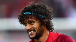 Scarpa durante o período no Olympiakos, da Grécia.