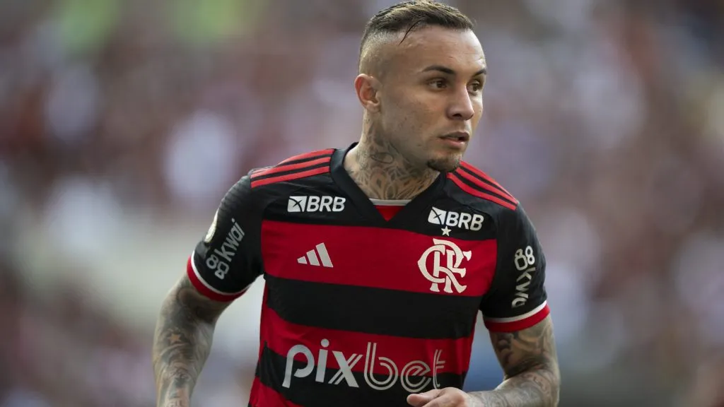 Cebolinha no Flamengo em 2024. Foto: Jorge Rodrigues/AGIF