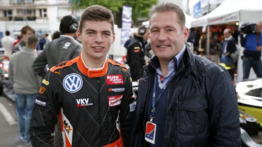 Jos Verstappen e Max em 2014