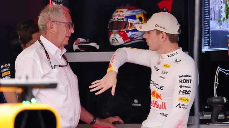 Marko e Max Verstappen no GP de Monaco