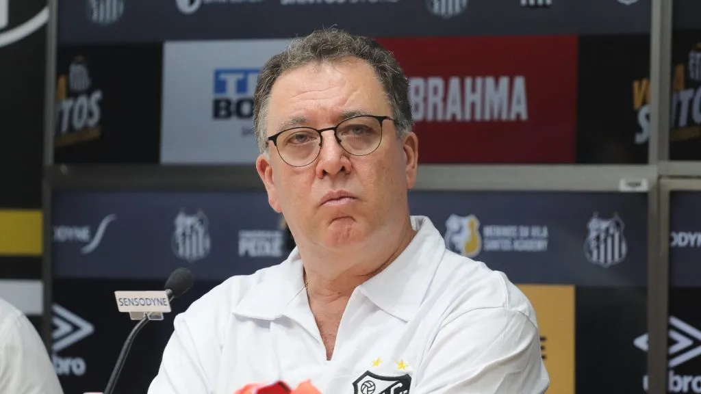Marcelo Teixeira durante coletiva de imprensa