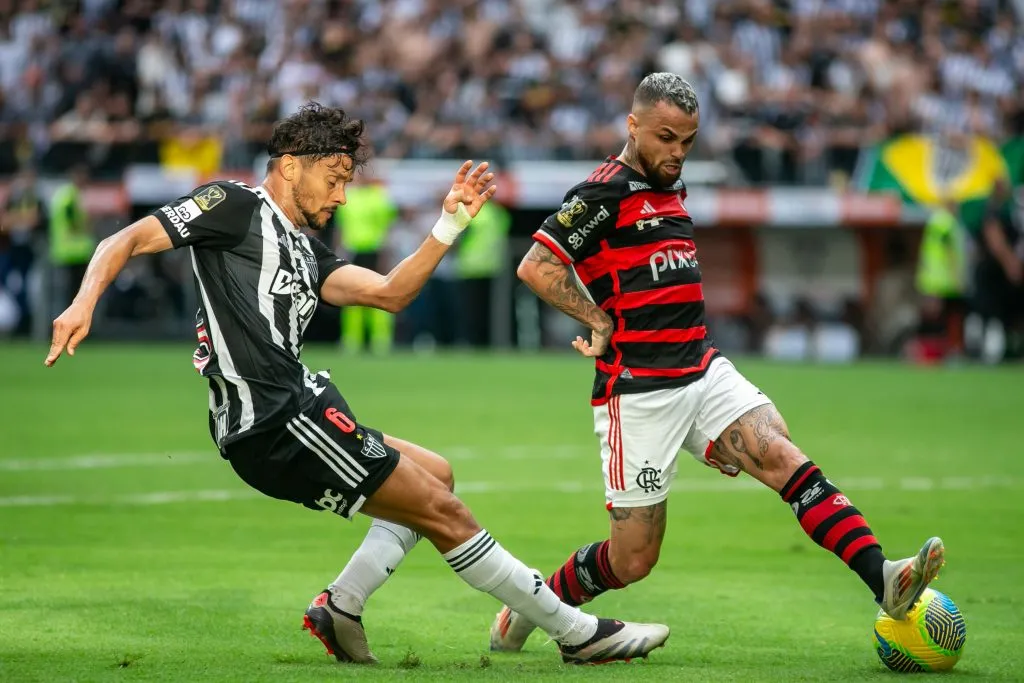 Gustavo Scarpa jogador do Atletico-MG durante partida contra o Flamengo.