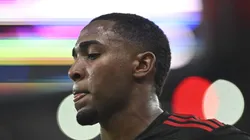 Lorran durante partida do Fla na Copa do Brasil.