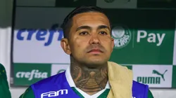 Dudu durante partida em que ele ficou no banco.