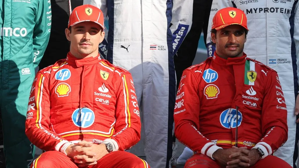 Leclerc e Sainz em Abu Dhabi