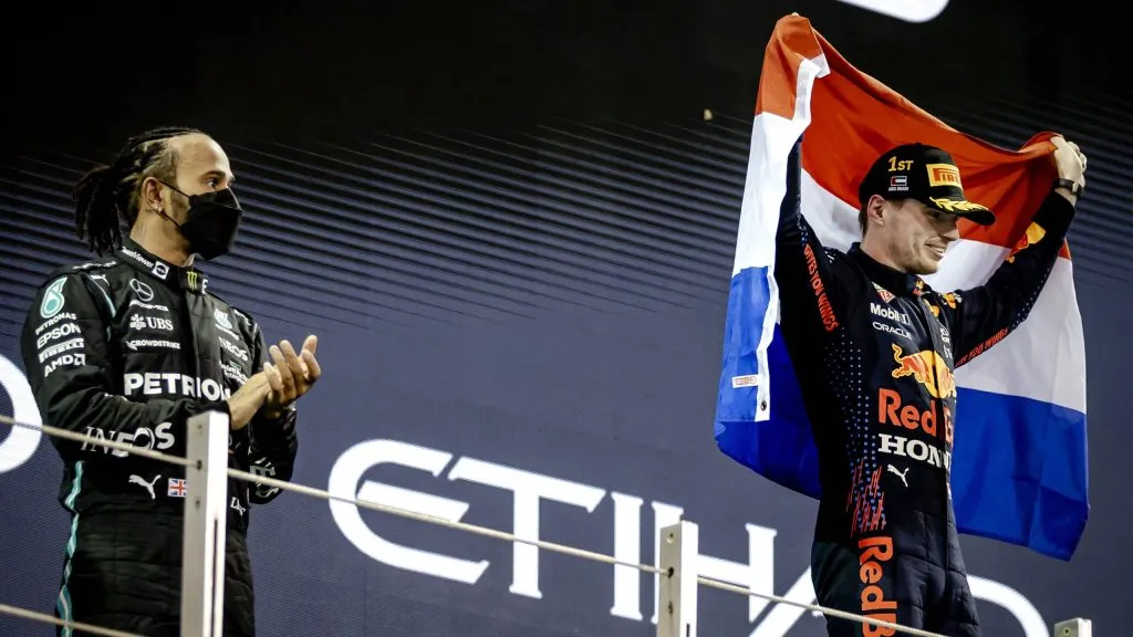 Verstappen e Hamilton em 2021