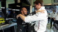 Toto Wolff e Hamilton em Abu Dhabi