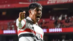 Alan Franco comemorando gol no Paulistão. - AGIF