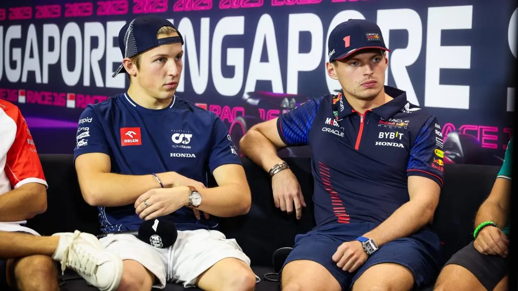 Lawson e Verstappen em 2023