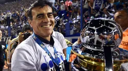 Quinteros comemora título do Vélez conquistado no último domingo (15). Foto: Gustavo Garello/Getty Images