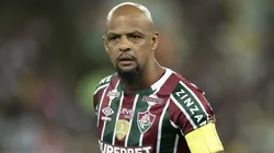 Felipe Melo durante partida entre Fluminense e Sampaio Corrêa, no Maracanã, pela Copa do Brasil.