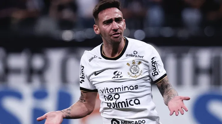 Gustavo Mosquito durante partida entre Corinthians e América-MG, na Neo Química Arena, pelo Brasileirão 2022.