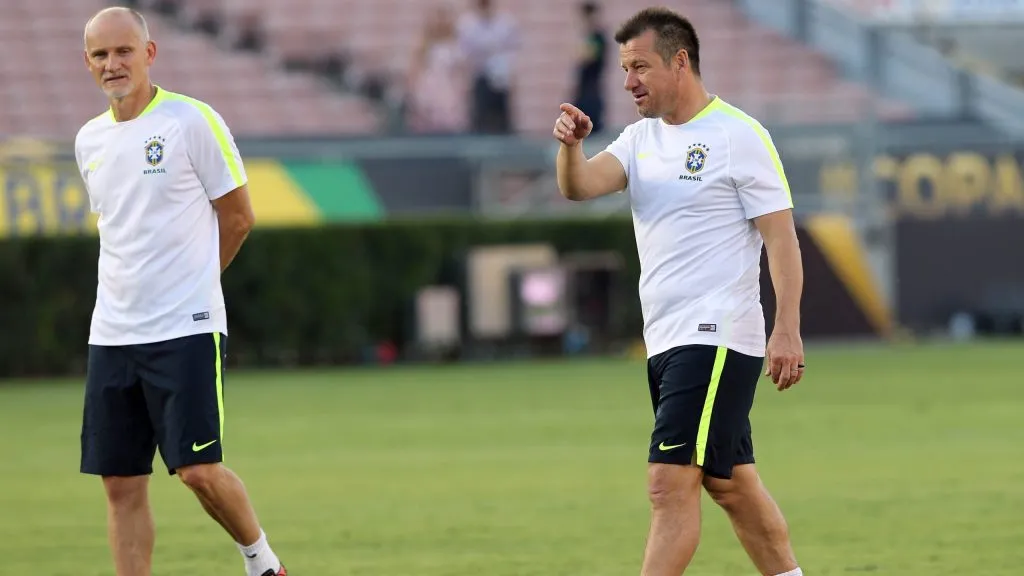Dunga no comando da Seleção Brasileira. Foto: Cristiano Andujar/AGIF