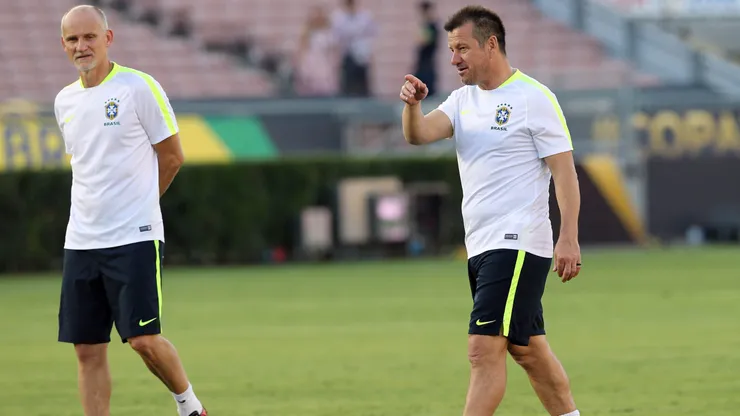 Dunga no comando da Seleção Brasileira. Foto: Cristiano Andujar/AGIF