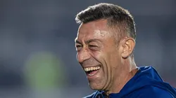 Pedro Caixinha durante jogo do Bragantino na Sul-Americana.