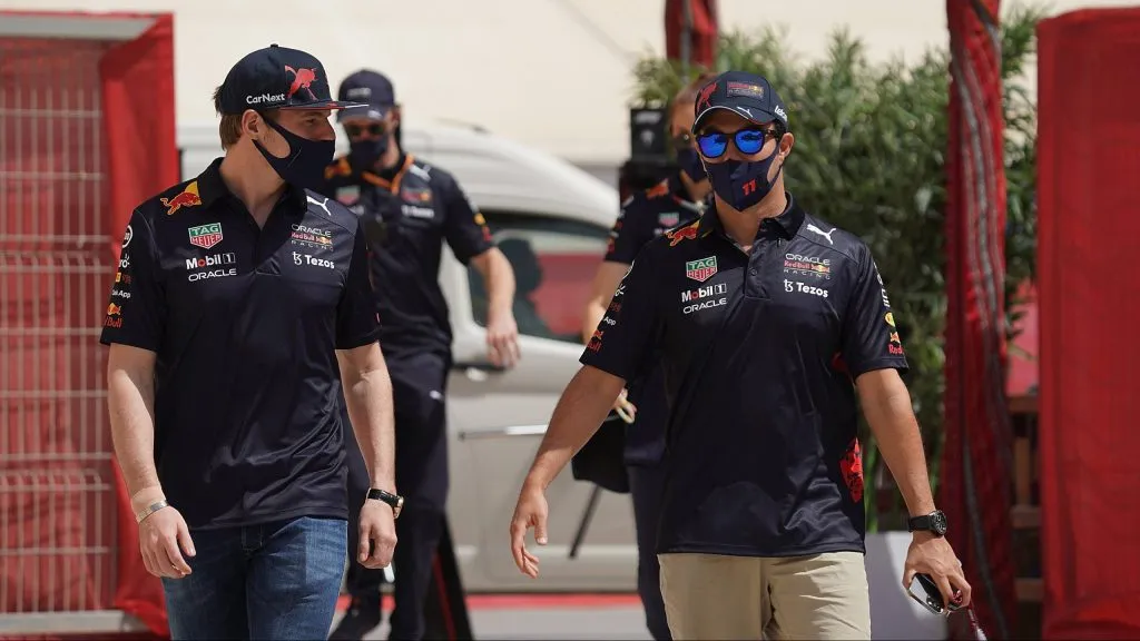 Verstappen e Pérez em 2021