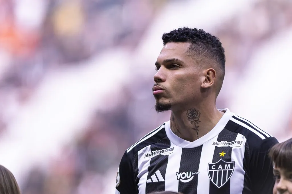 Paulinho jogador do Atletico-MG durante partida contra o Bahia no estadio Arena MRV pelo campeonato Brasileiro A 2024. Foto: Alessandra Torres/AGIF