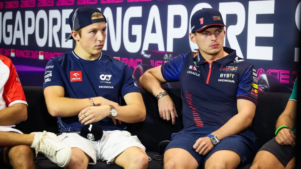 Lawson e Verstappen em 2023