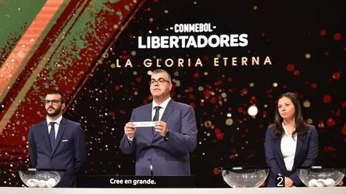 Sorteio da Pré-Libertadores. Foto: Norberto Duarte - Pool/Getty Images