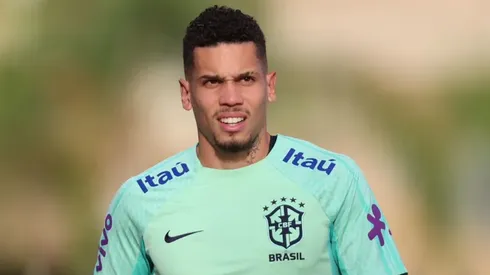 Paulinho, atacante do Atlético-MG, pela Seleção Brasileira