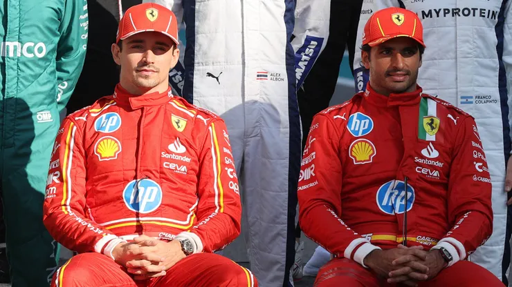 Leclerc e Sainz em Abu Dhabi