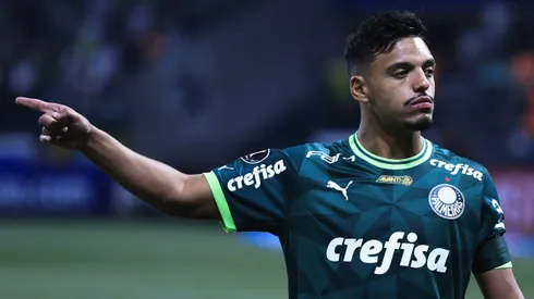 Gabriel Menino durante partida pelo Palmeiras. Foto: Ettore Chiereguini/AGIF