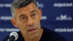 Pedro Caixinha durante entrevista coletiva após partida entre Grêmio e Red Bull Bragantino, no Couto Pereira, pelo Campeonato Brasileiro. Foto: Heuler Andrey