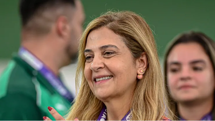 Leila durante partida do time feminino em Campinas.